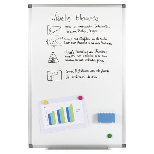Miniatyrbild 2 av 3: Genie XXL Pro whiteboardtavla 900 x 600 mm Magnetisk