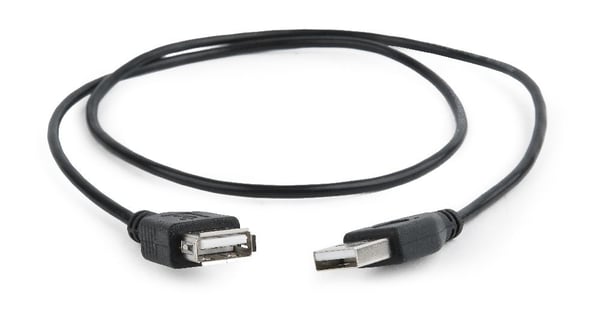 Miniatyrbillede 4 af 4: Gembird CC-USB2-AMAF-75CM/300-BK USB-kabel USB 2.0 0,75 m USB A Sort