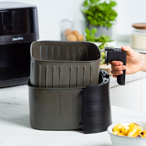GreenPan Bistro Enkelt 7,2 L Enkeltstående 1650 W Varmluftsteger Sort