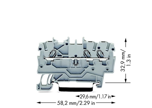 Miniatyrbillede 2 af 3: Wago 2000-1301 termisk blok Grå
