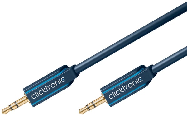 ClickTronic 70482 audiokaapeli 10 m 3.5mm Sininen