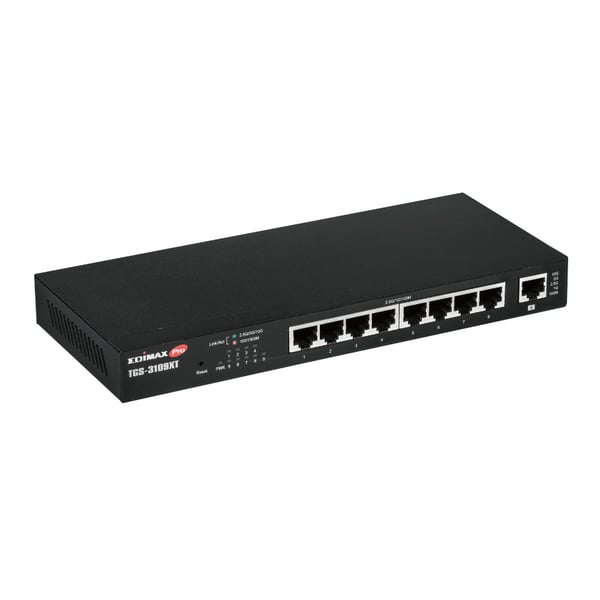Edimax TGS-3109XT netværksswitch Administreret 2.5G Ethernet (100/1000/2500) Desktop Sort
