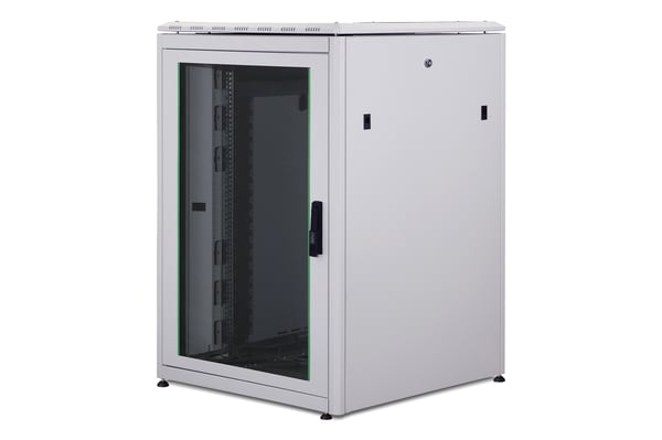 Pikkukuva 1 / 9: Digitus DN-19 22U-8/8-1 palvelinteline Itseseisova teline Harmaa