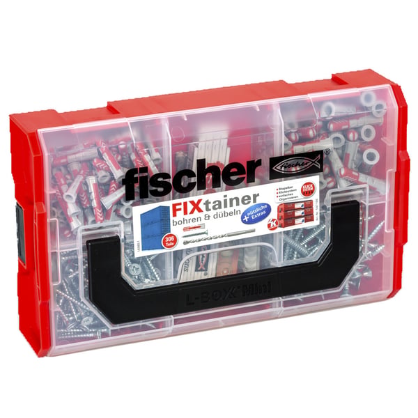 Fischer FIXtainer 306 150 stk Skrue og vægstiksæt