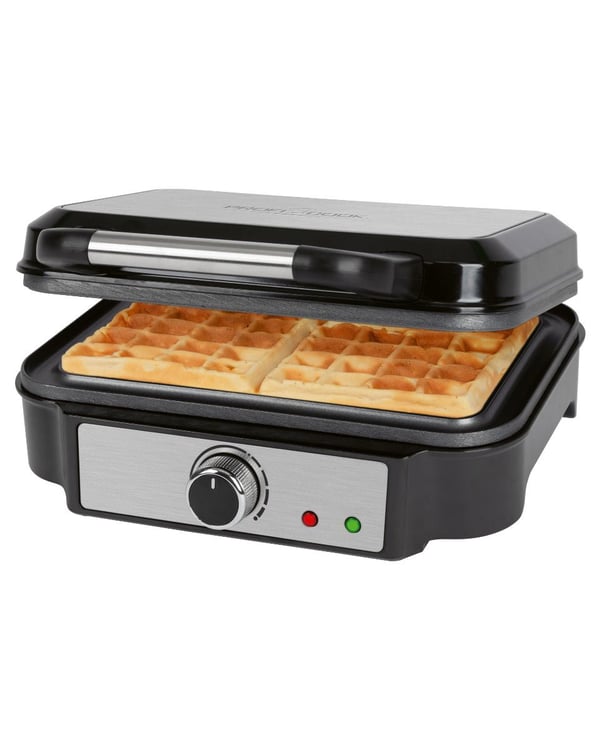 ProfiCook PC-WA 1240 2 våffla/våfflor 1000 W Svart, Rostfritt stål