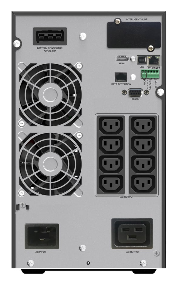 PowerWalker VFI 3000 ICT IoT UPS-enhed Dobbeltkonvertering (online) 3 kVA 3000 W 9 AC stikkontakt(er)
