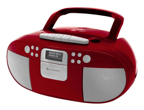 Soundmaster SCD7800RO bærbar stereosystem Analog & digital 3 W DAB+, FM Rød MP3-afspilning