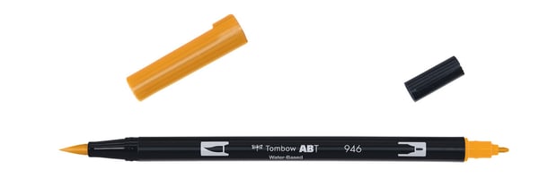 Miniatyrbild 1 av 4: Tombow ABT-946 stiftpennor Fin Guld, Ockra 1 styck