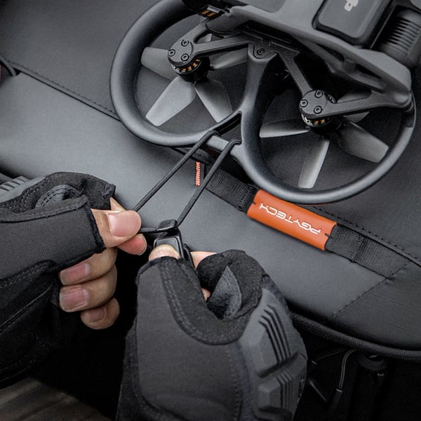 PGYTECH OneMo FPV Ryggsäcksfodral Svart Konstläder, Syntet