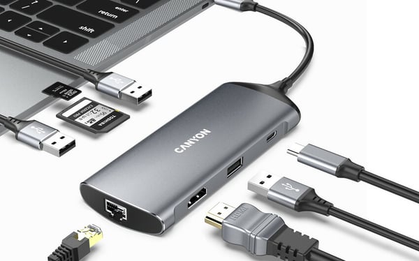 Pikkukuva 2 / 8: Canyon DS-15 USB 3.2 Gen 1 (3.1 Gen 1) Type-C Harmaa