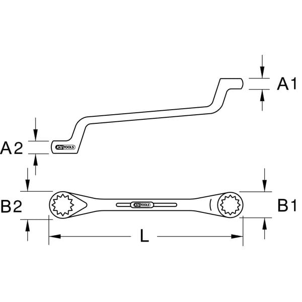 KS Tools 518.0814 ringnøgle