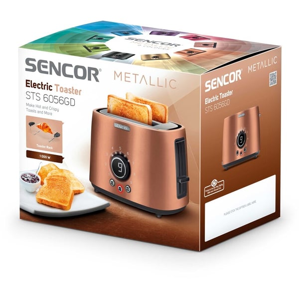 Sencor STS 6056GD 9 2 skive(r) 1000 W Guld