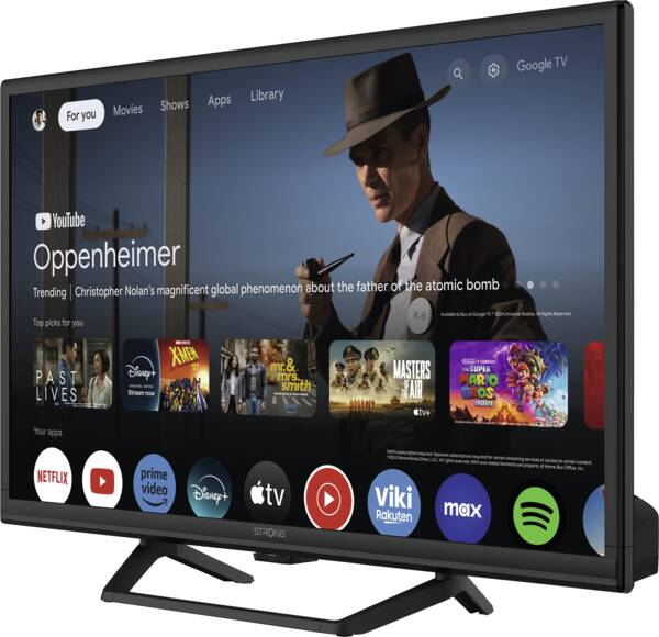 Strong HD LED-TV DVB-T2/C/S2-Tuner SRT24HG4723C 61 cm (24") Smart TV Wi-Fi Sort 160 cd/m²