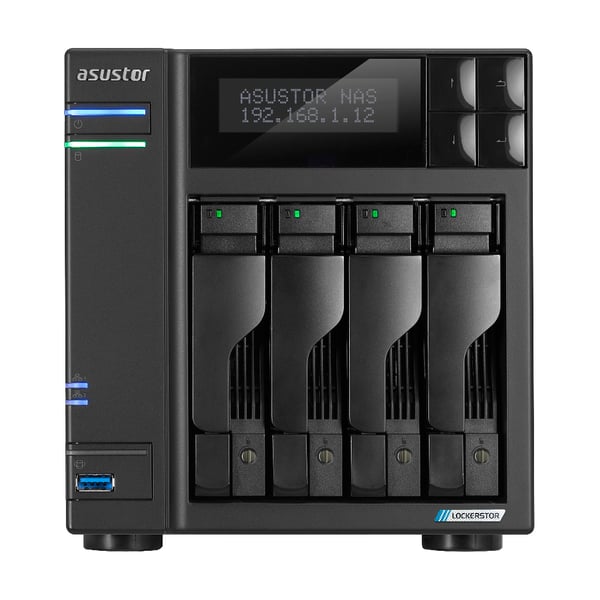 Asustor LOCKERSTOR 4 Gen2 (AS6704T) NAS Desktop Intel® Celeron® N N5105 4 GB DDR4 0 TB ADM Sort Asustor LOCKERSTOR 4 Gen2 (AS6704T) NAS Desktop Intel® Celeron® N N5105 4 GB DDR4 0 TB ADM Sort