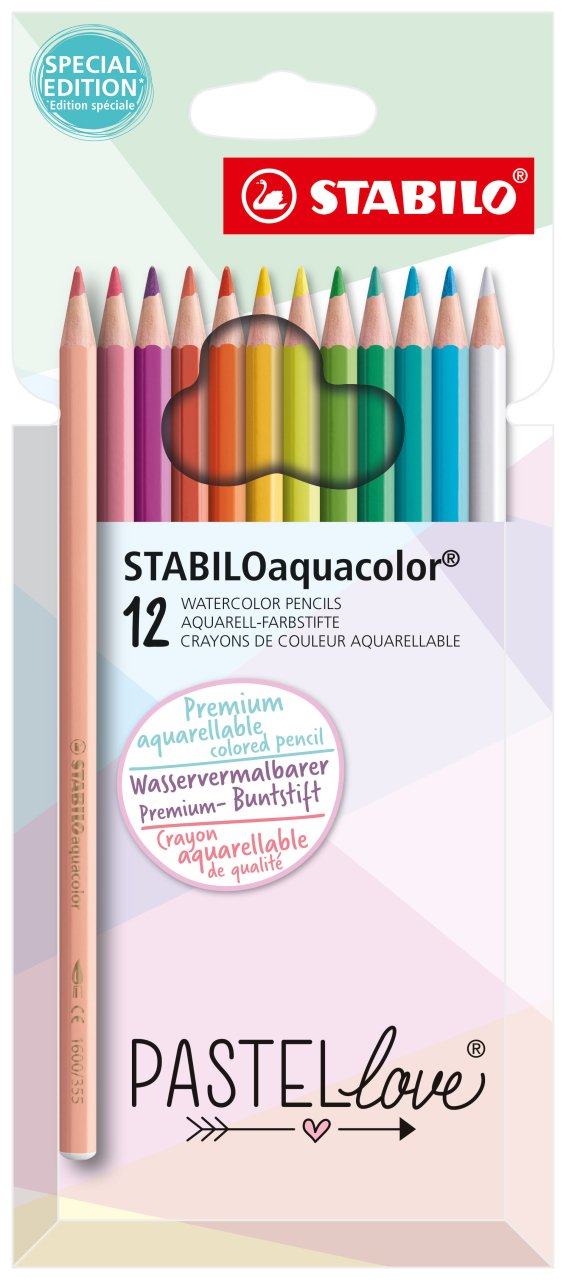 Miniatyrbillede 1 af 7: STABILO STABILOaquacolor Flerfarvet 12 stk
