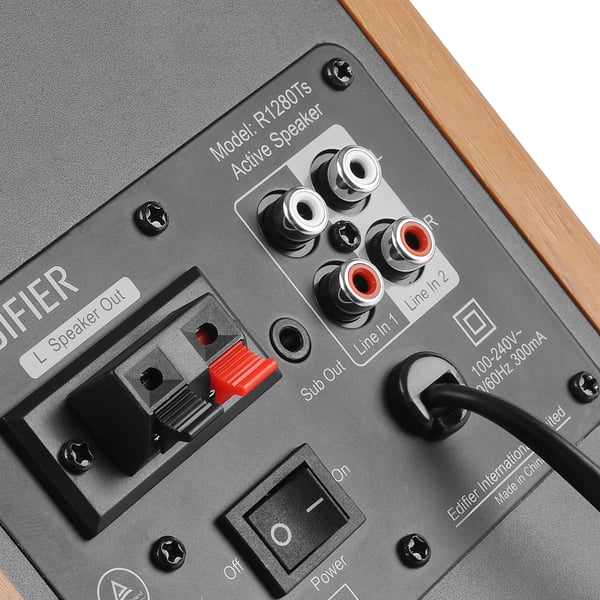 Edifier R1280Ts 2-vägs Grå, Trä Kabel 42 W