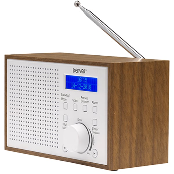 Denver DAB-46WHITE Internet Analog och digital Brun, Vit Denver DAB-46WHITE Internet Analog och digital Brun, Vit