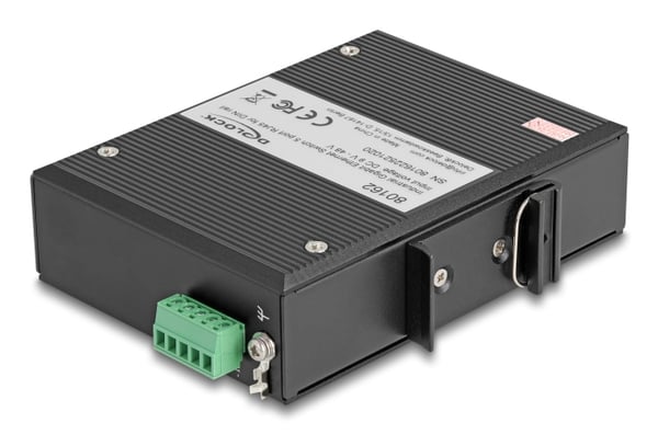 Miniatyrbild 3 av 3: DeLOCK 80162 nätverksswitchar Gigabit Ethernet (10/100/1000) DIN rail Svart