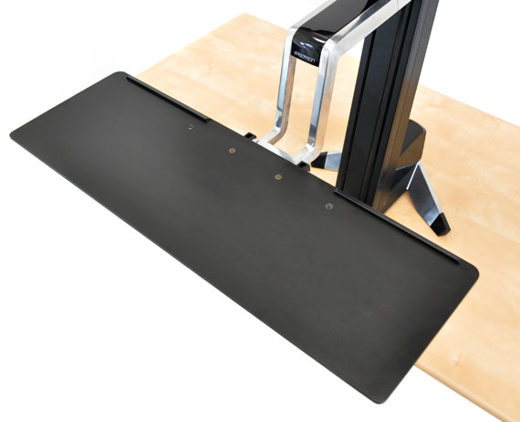 Miniatyrbillede 4 af 4: Ergotron WorkFit-S, Single HD with Worksurface+ Sort Multimedia stand