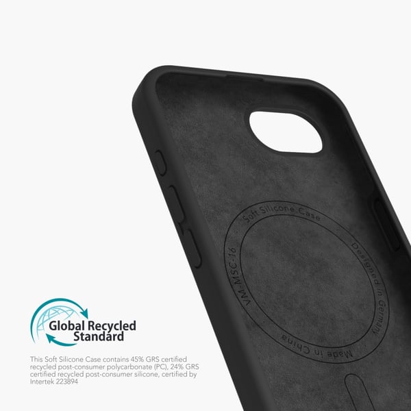 Vonmählen Soft Silicone Case mobiltelefon etui 15,5 cm (6.1") Cover Sort