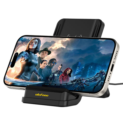 Miniatyrbillede 4 af 6: Ulefone WCS01 oplader til mobil enhed Smartphone Sort USB Trådløs opladning Hurtig opladning Indendørs
