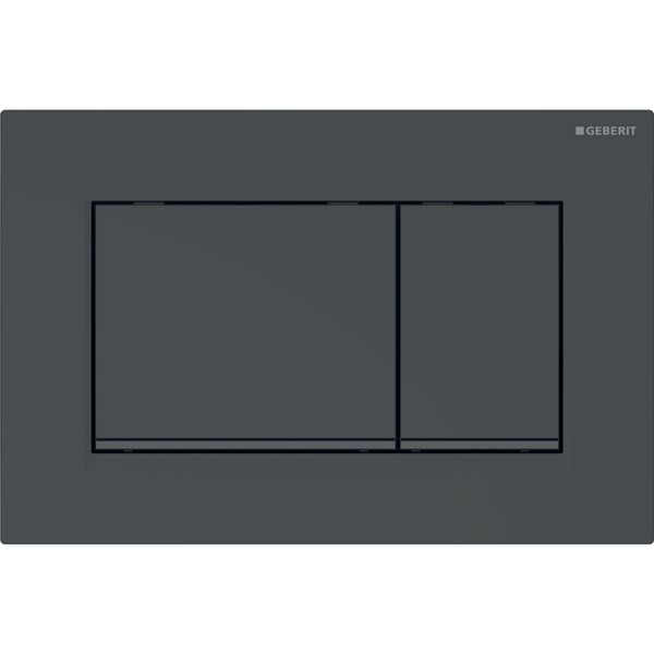 Geberit 115.883.DW.1 reservedel til toilet Skylleplade Sort