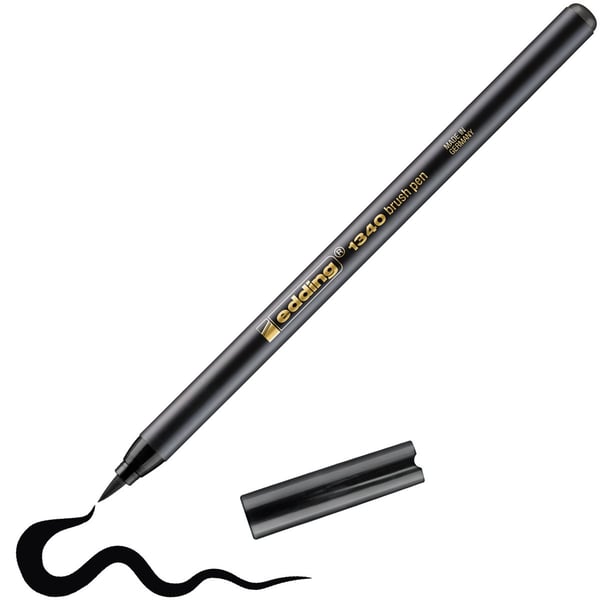 Edding 1340 filtpen Fin/medium Sort 1 stk