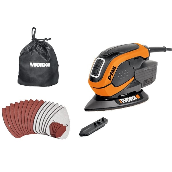 WORX WX648 transportabel slibemaskine Slibemus Orange 60 W