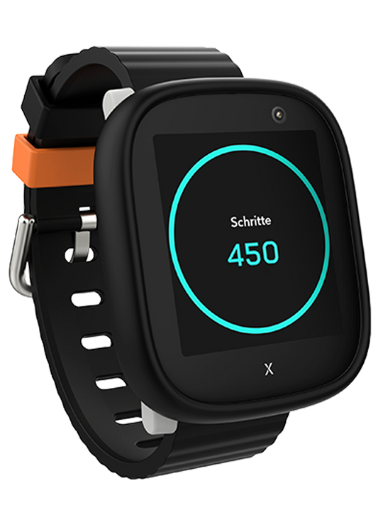 Xplora X6PLAY 3,86 cm (1.52") TFT Digitaalinen 360 x 400 pikseliä Kosketusnäyttö 4G Musta Wi-Fi GPS (satelliitti)