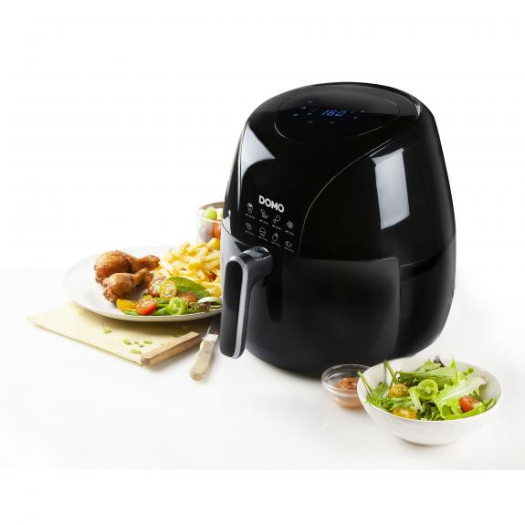 Pikkukuva 3 / 10: Domo DO533FR rasvakeitin 5,5 L Erillinen 2000 W Kuumakiertoilmakypsennin Musta