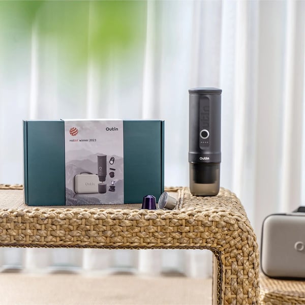 Miniatyrbild 3 av 6: OutIn Nano Traveler Espresso Set Rymdgrå