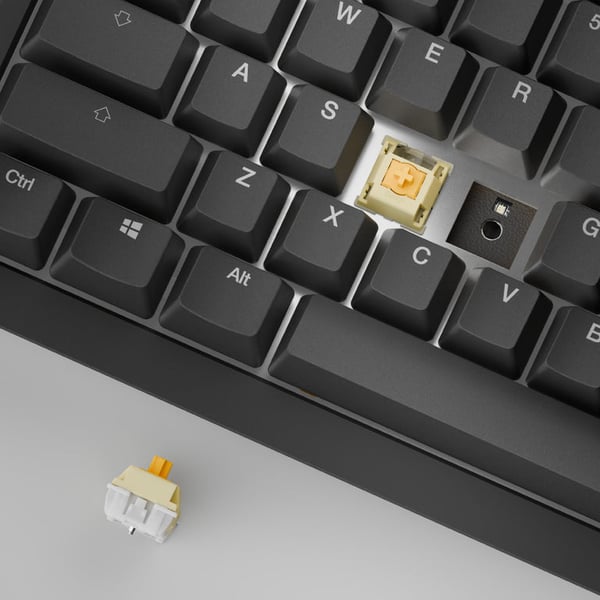 Ducky One X tastatur Universel USB + RF Wireless + Bluetooth Sort