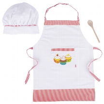 Goki Cooking set, Apron size: B= 41 cm-, H= 55,7 cm
