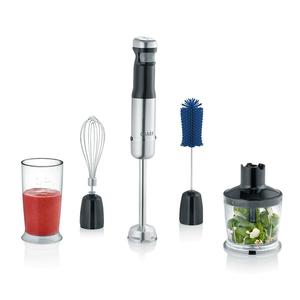 Miniatyrbillede 1 af 9: Graef HB802 Nedsænkning blender 200 W Sort, Rustfrit stål