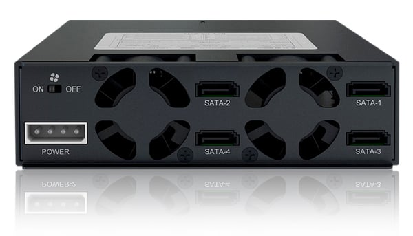 Icy Dock MB994SP-4SB-1 drive bay panel 13,3 cm (5.25") Bærerpanel Sort