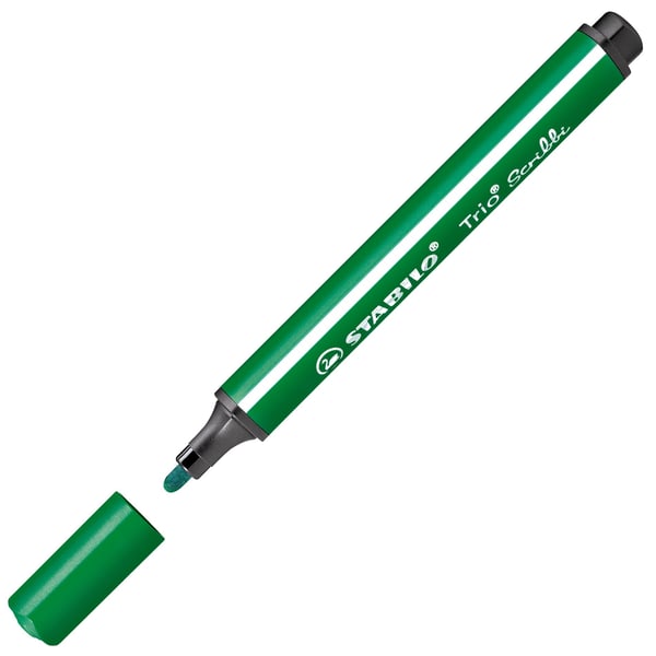Miniatyrbillede 12 af 14: STABILO Trio Scribbi filtpen Grøn 1 stk