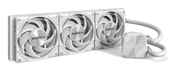 Miniatyrbild 1 av 6: Montech HyperFlow Silent 360 Processor Allt-i-ett vätskekylare 12 cm Vit 1 styck
