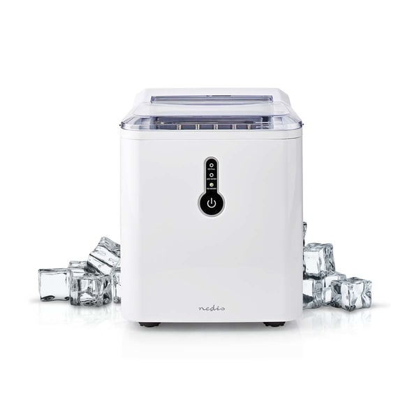 Miniatyrbillede 9 af 21: Nedis KAIC100FWT maskine til isklump Indbygget/fritstående isterningefremstiller 12 kg/24t 120 W Hvid