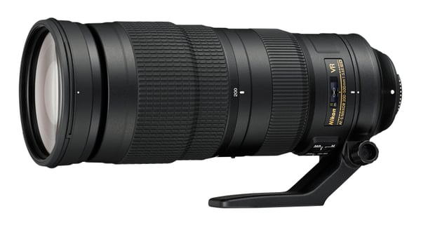 Nikon AF-S NIKKOR 200–500mm f/5.6E ED VR SLR Telefoto zoomobjektiv Sort