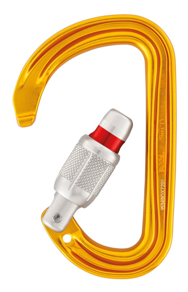 Pikkukuva 7 / 7: Petzl M39A SL kiipeily karabiini Lukittava karbiinihaka D-muotoiltu Alumiini Keltainen 1 kpl