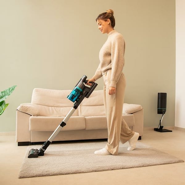 Pikkukuva 3 / 16: Cecotec Conga Rockstar 10000 Nebula Station 2-in-1-varsi-imuri AC Kuiva Pussiton 3 L 450 W Musta, Ruostumaton teräs
