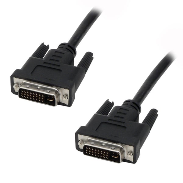 MCL Cable DVI-I Male/Male Dual Link 2m DVI kabel Sort MCL Cable DVI-I Male/Male Dual Link 2m DVI kabel Sort