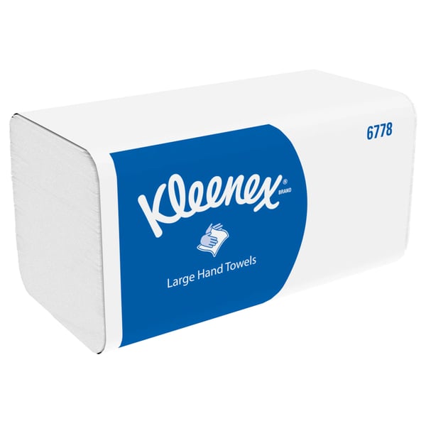 Miniatyrbillede 1 af 7: Kleenex 6778 håndklæde 124 ark Hvid