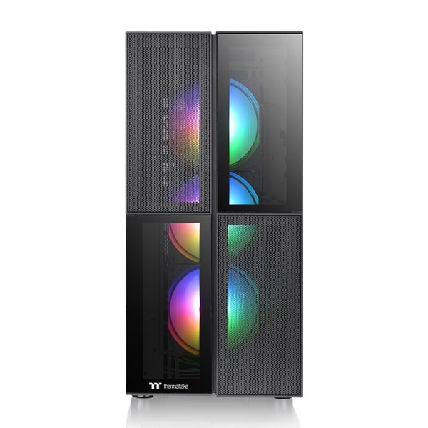 Miniatyrbild 3 av 6: Thermaltake Versa T26 TG ARGB Midi Tower Svart