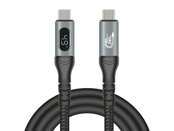 Miniatyrbillede 3 af 6: DeLOCK 86067 USB-kabel USB4 Gen 3x2 1 m USB C 40 Gbit/sek. 240 W Sort