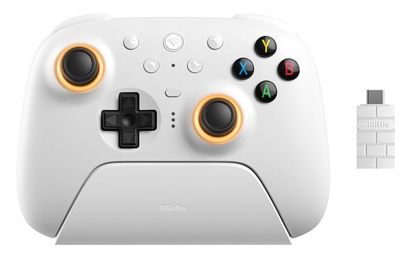 Pikkukuva 1 / 15: 8Bitdo Ultimate 2 Wireless Valkoinen Bluetooth/RF/USB Pad-ohjain Analoginen/Digitaalinen Android, MAC, PC