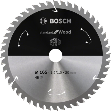 Bosch STANDARD FOR WOOD cirkelsågsblad 16,5 cm 1 styck