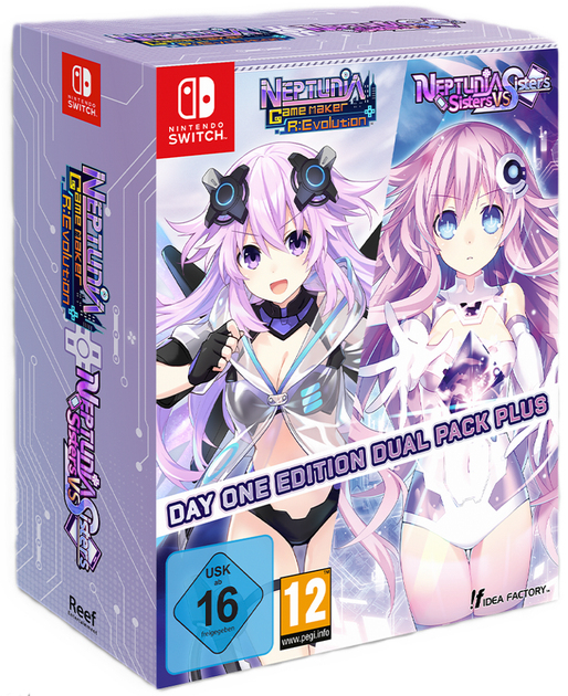 Idea Factory Neptunia Game Maker R:Evolution / Neptunia: Sisters VS Sisters - Day One Edition Engelsk, Spansk, Fransk Nintendo Switch