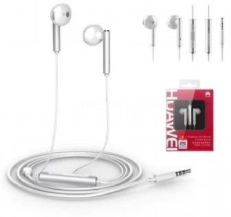 Huawei AM116 Headset Ledningsført I ørerne Opkald/musik Sølv, Hvid