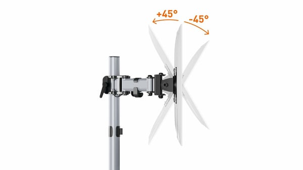 Miniatyrbild 2 av 7: Durable 509523 fäste och ställ till bildskärm 68,6 cm (27") Vägg Silver
